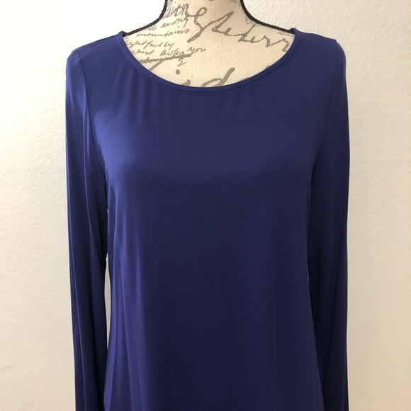 Eileen Fisher Top Blue Viscose Jersey - Picture 3 of 7